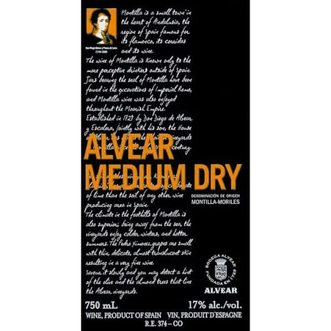 Alvear Medium Dry NV JD - Image 2