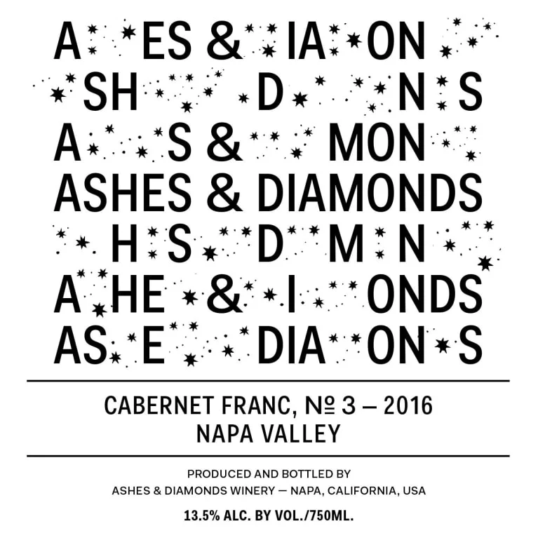 Ashes & Diamonds Cabernet Franc, Napa Valley - Image 2