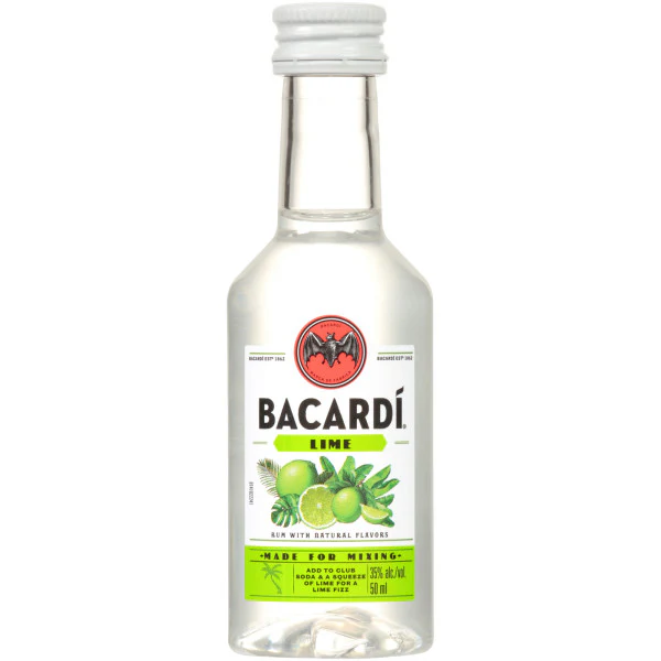 BACARDI LIME PL 50ML SLEEVE (10 BOTTLES)