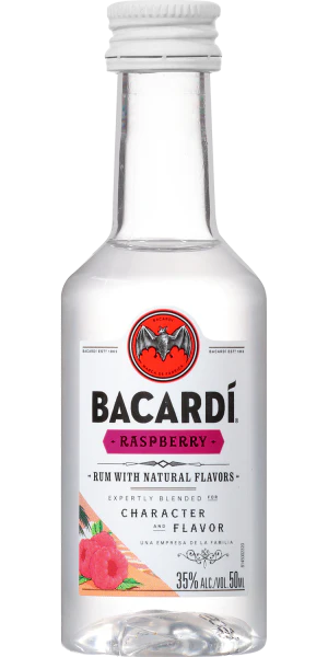 BACARDI RASPBERRY PL 50ML SLEEVE (10 BOTTLES)