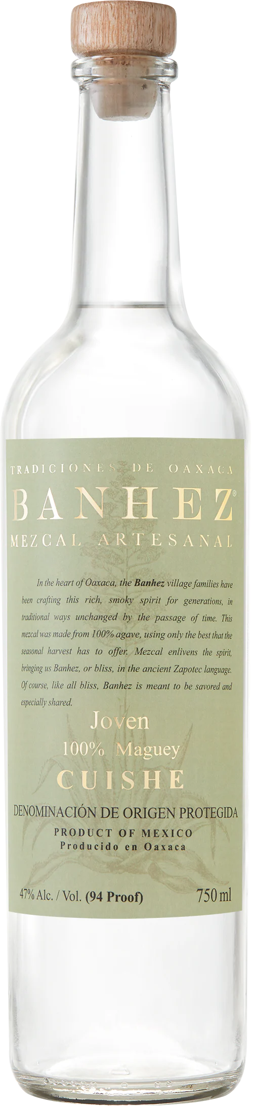BANHEZ MEZCAL JOVEN CUISHE
