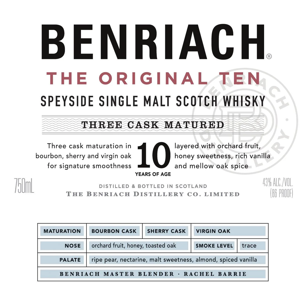 BENRIACH SINGLE MALT-10 YR - Image 2
