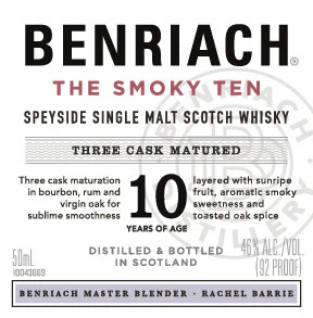 BENRIACH THE SMOKY TEN 50ML SLEEVE (12 BOTTLES) - Image 2