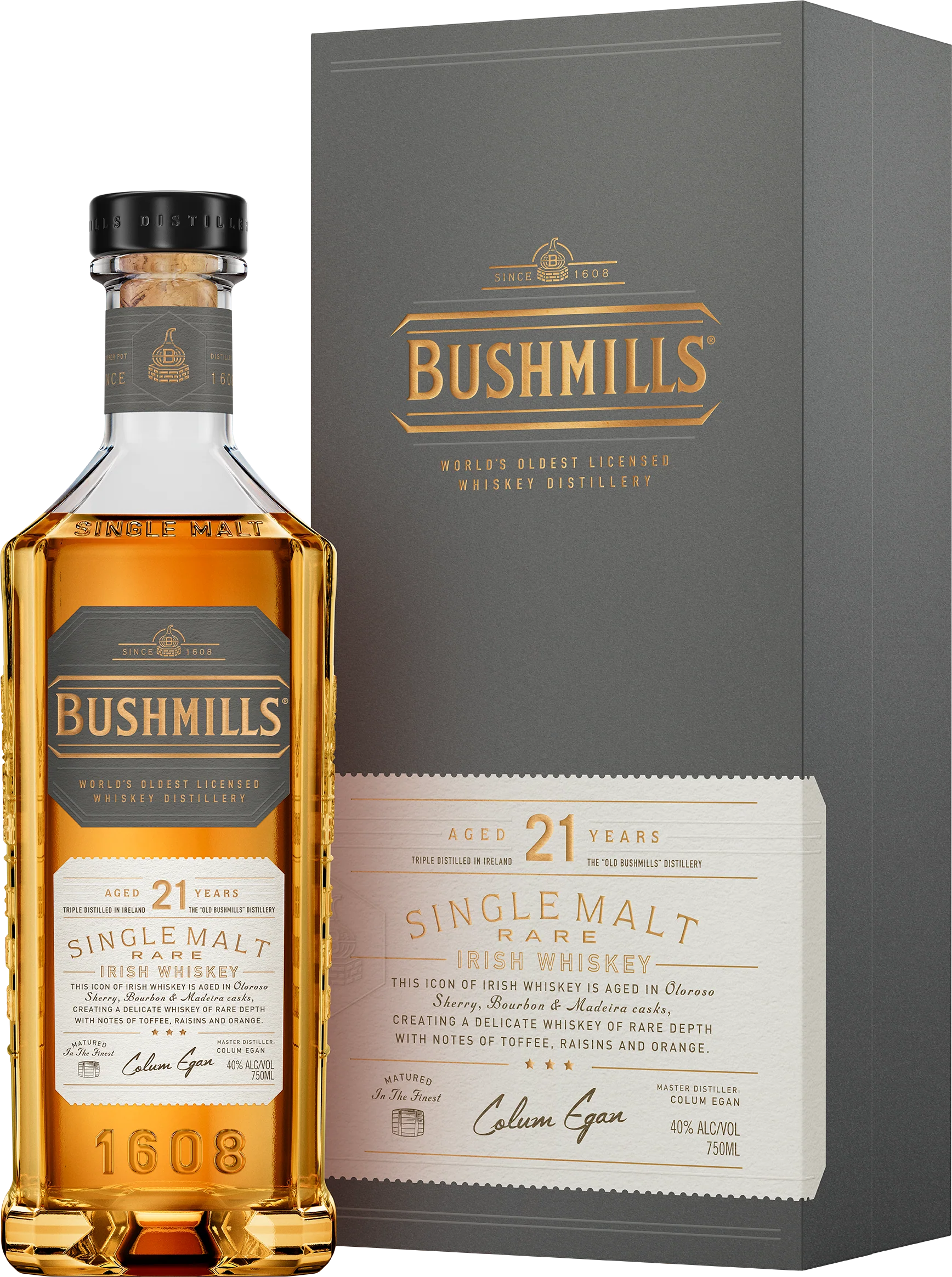 BUSHMILLS MALT-21 YR (IRISH) - Image 2