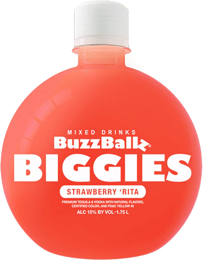 BUZZBALLZ BIGGIES STRAW RIT PL 1750ML