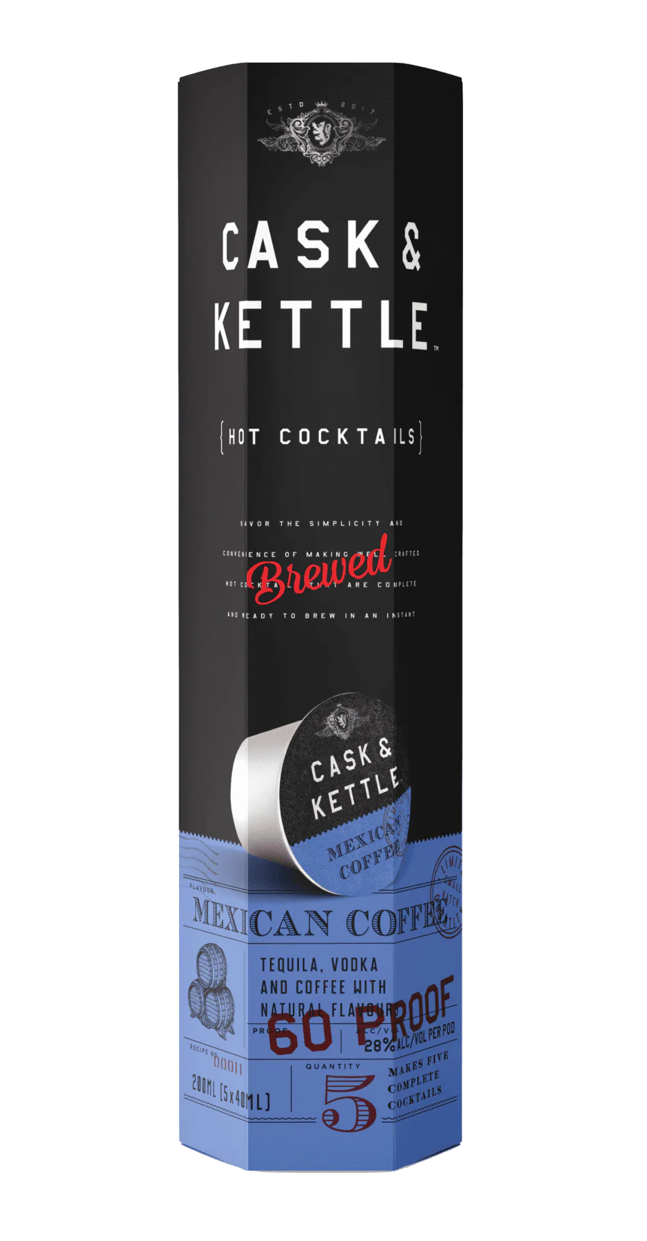 CASK & KETTLE MEXICAN COFFE PL 200ML