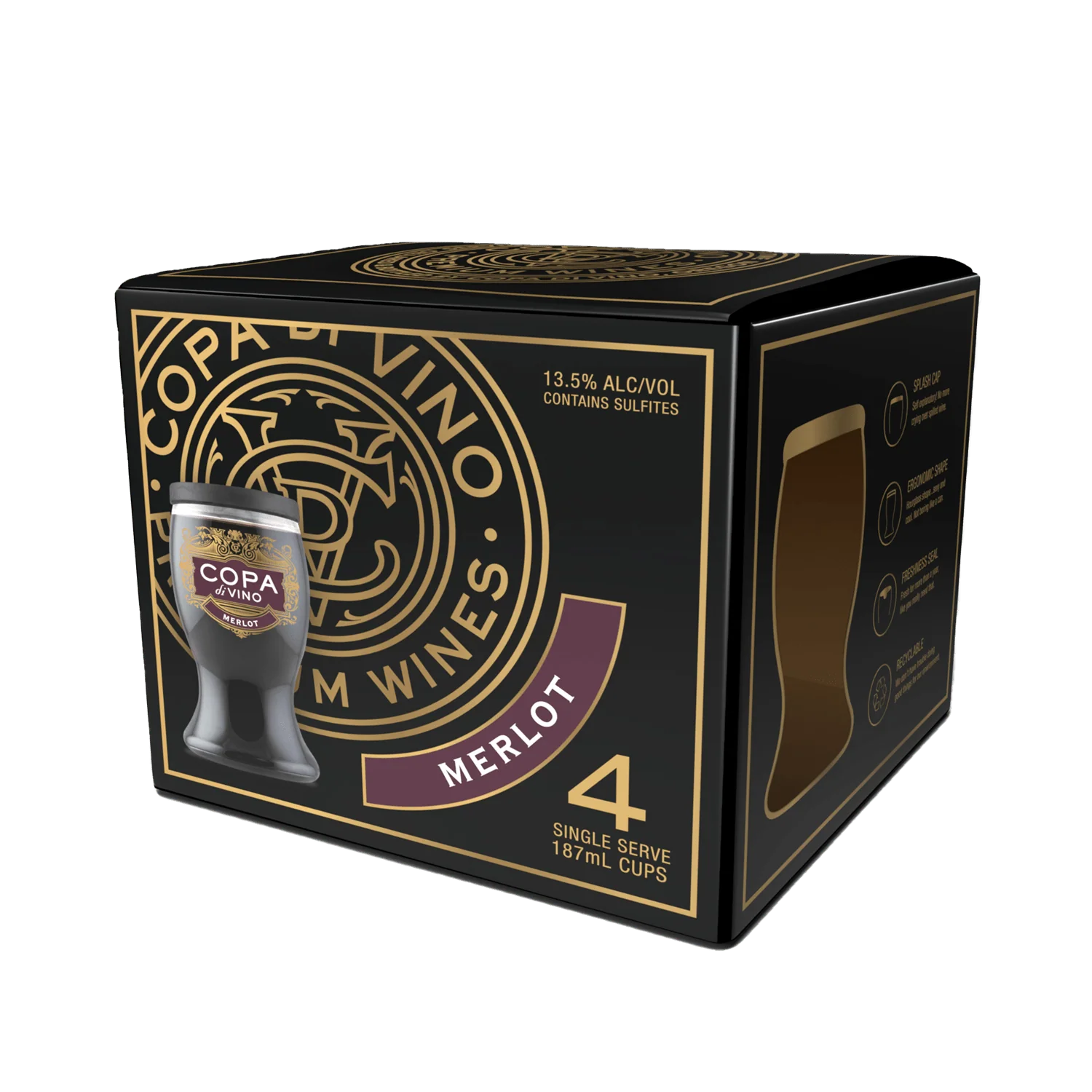 Copa Di Vino Merlot 187ML (Pack of 4) - Image 2