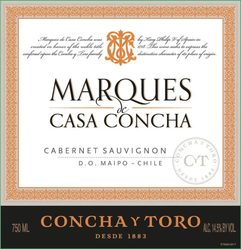 CYT Marques Casa Concha Cabernet Sauvignon - Image 2