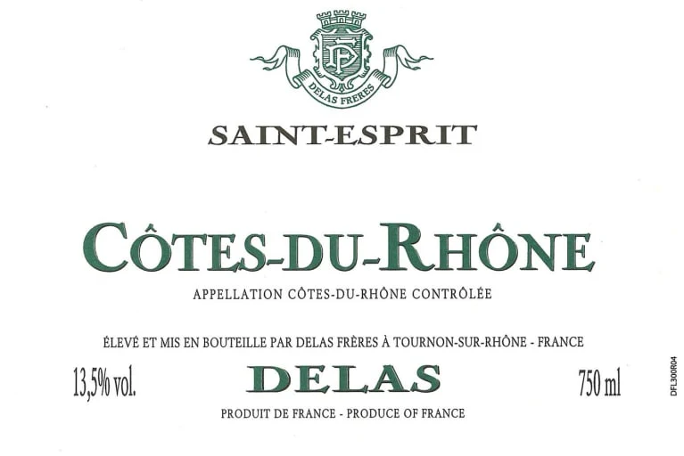 DELAS FRERES COTES DU RHONE ST ESPRIT BLANC - Image 2