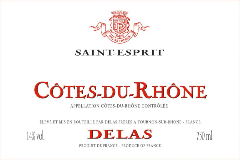 DELAS FRERES COTES DU RHONE ST ESPRIT ROUGE - Image 2
