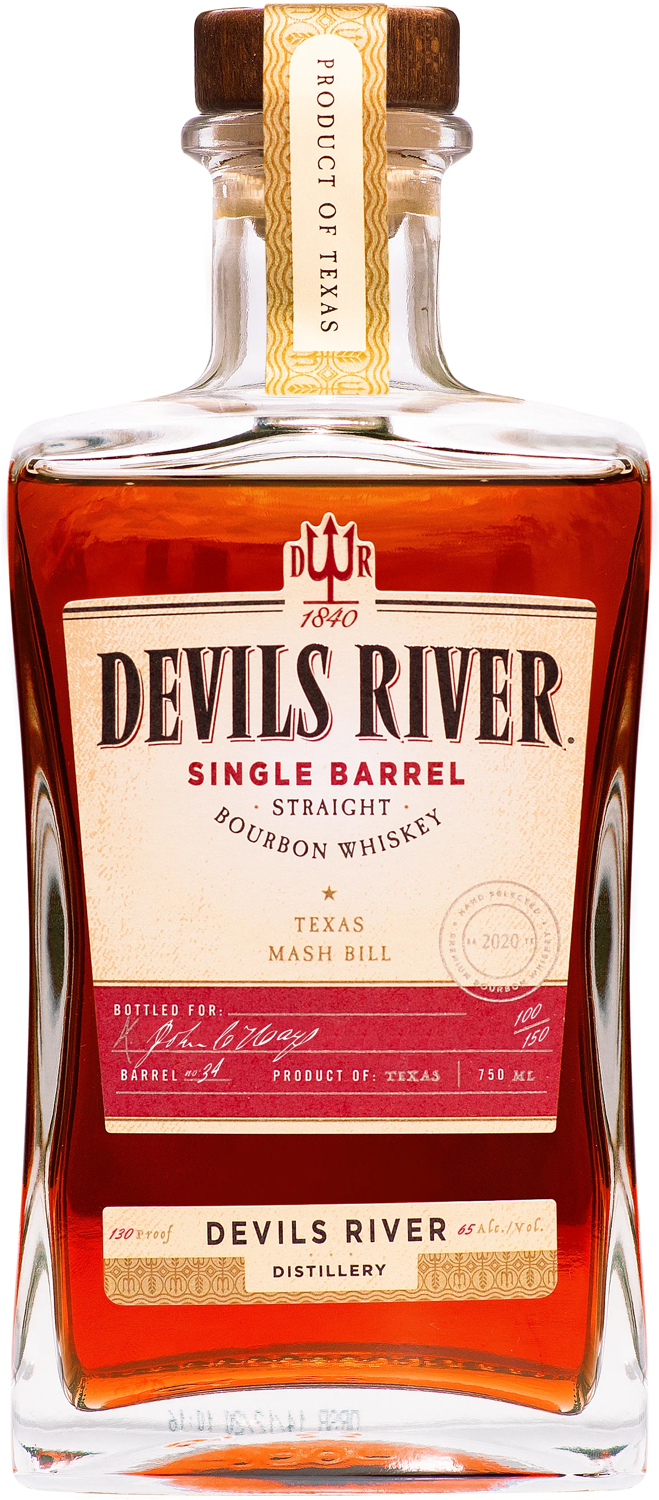 DEVILS RIVER SNGL BRRL WHISKEY