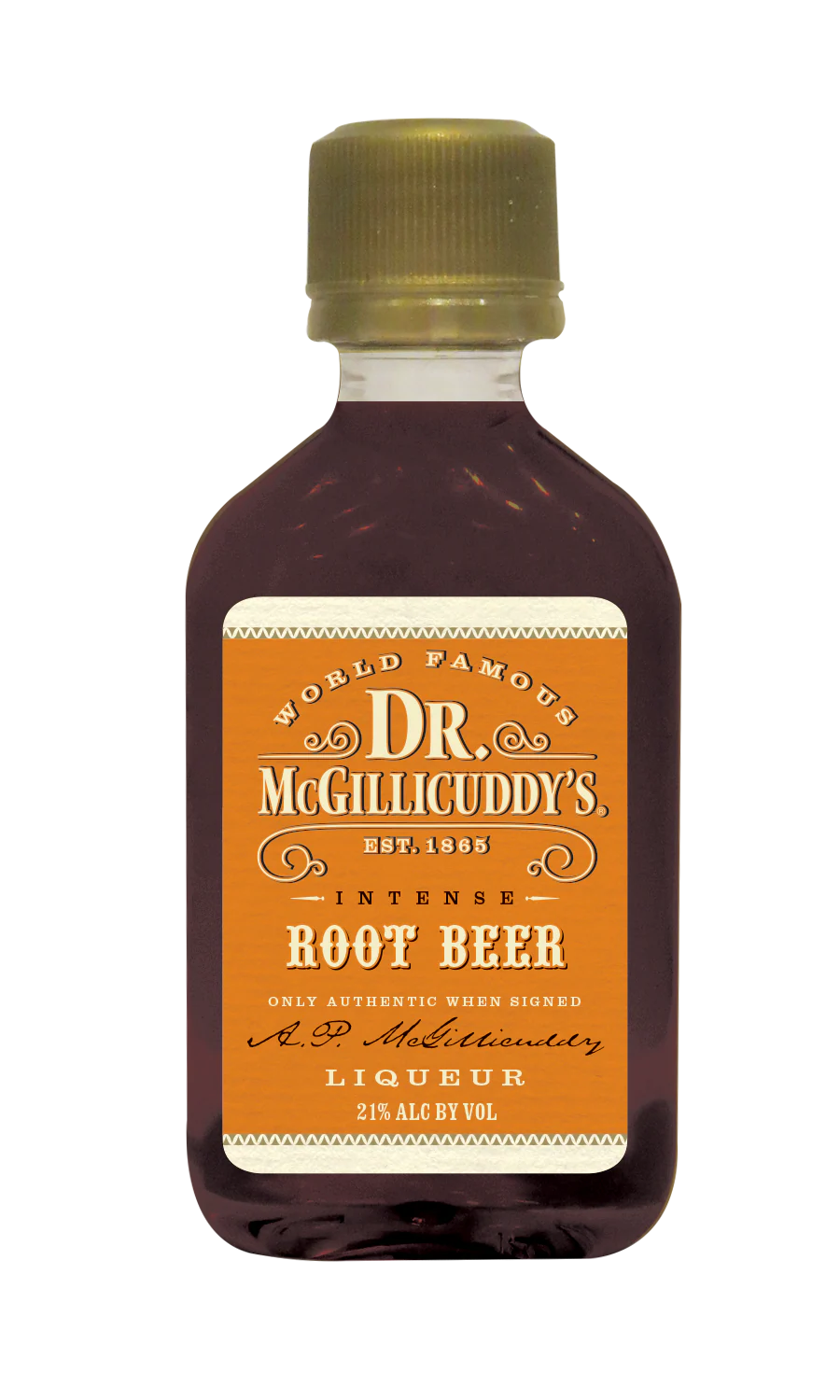 DR MCGILLICUDDY'S ROOT BEER PL 50ML SLEEVE (10 BOTTLES)