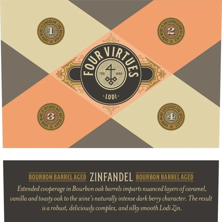 Four Virtues Bourbon Barrel Aged Zinfandel - Image 2