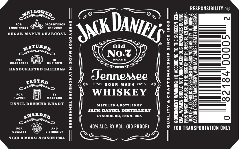 J DANIELS OLD 7 BLACK (TN) 50ML - Image 2