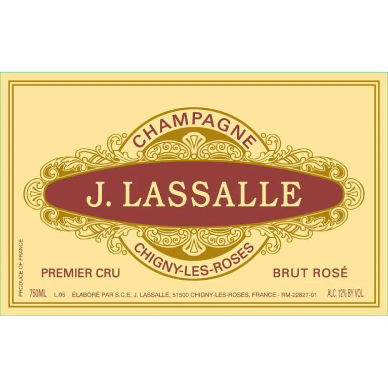 J Lassalle Rose Brut 1er Cru NV 1ERCR - Image 2