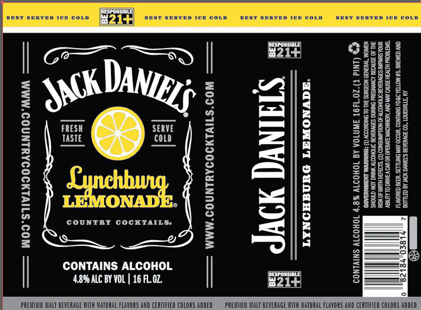 Jack Daniels Country Cocktails Lynchburg Lemonade 16oz Can - Image 2