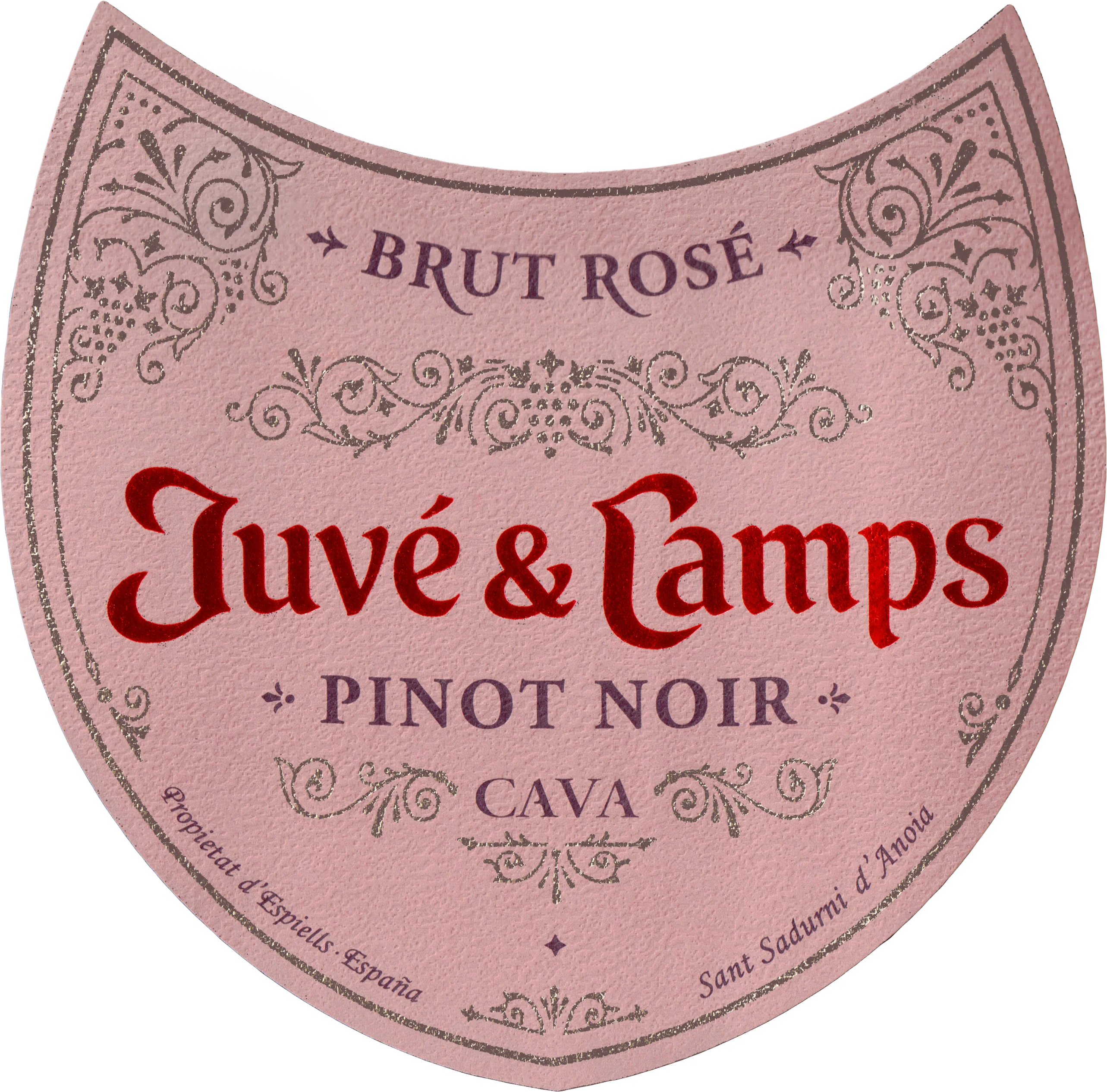 Juve Y Camps Brut Rose' Pinot Noir - Image 2