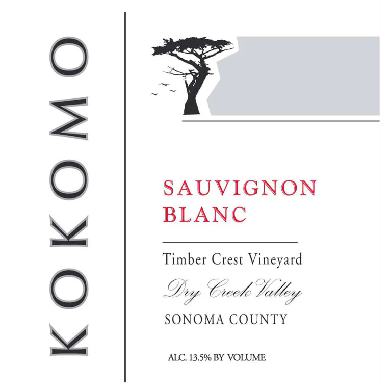 Kokomo Timber Crest Sauvignon Blanc, 2020 - Image 2