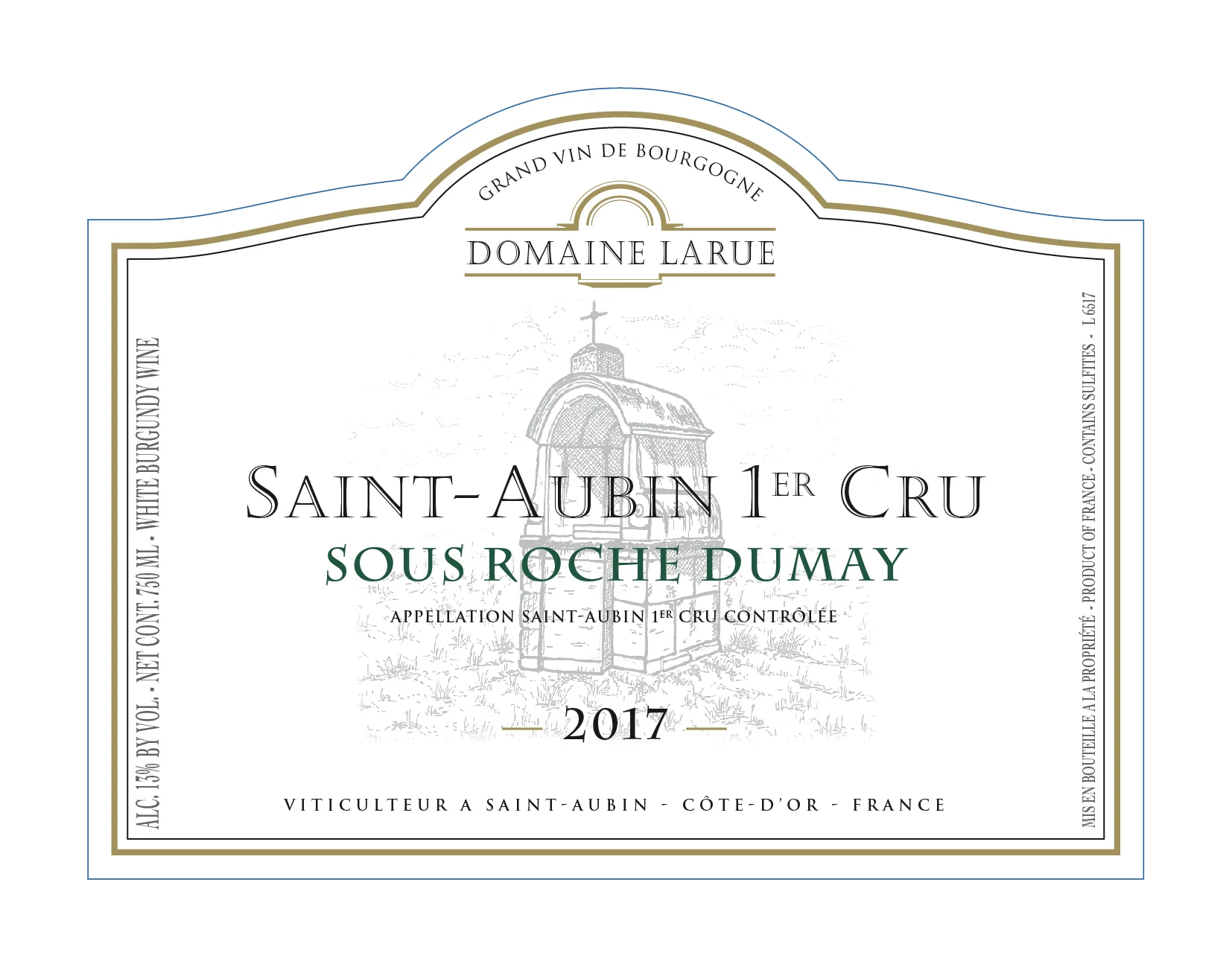 Larue Saint-Aubin 1er Cru Sous Roche Dumay BLANC