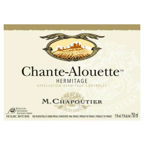 M. Chapoutier Hermitage 'Chante Alouette', Blanc, Rhone - Image 2