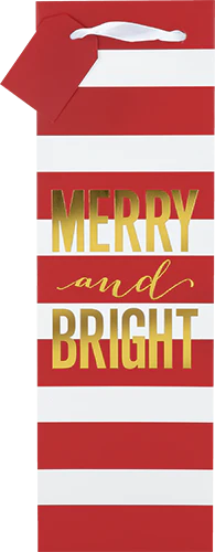 Merry and Bright Stripes Wine Bag - Image 2