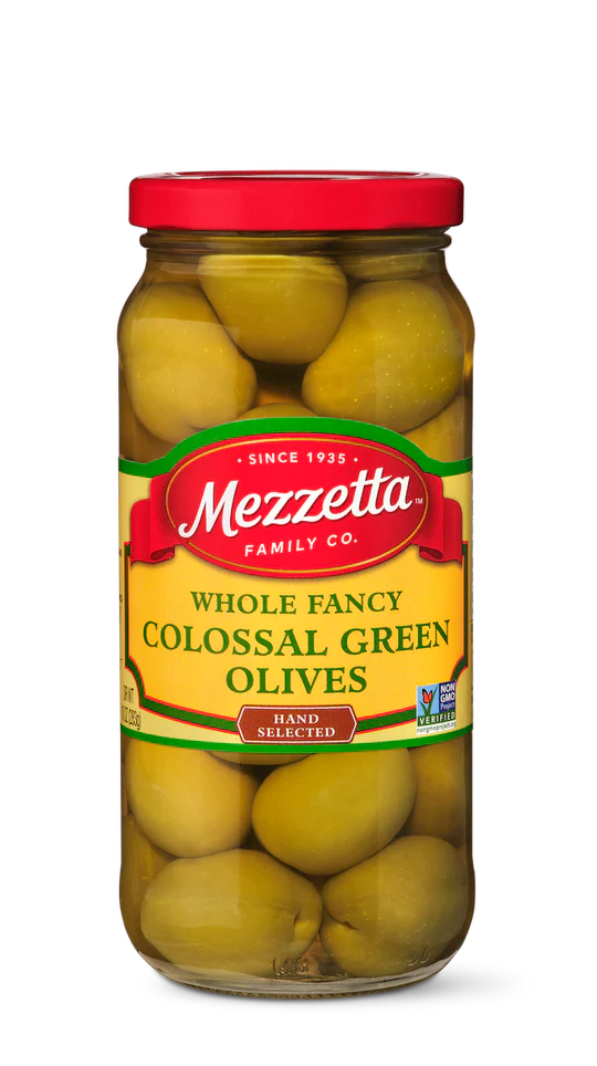 Mezzetta Whole Fancy Colossal Green Olives