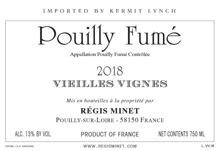 Minet Pouilly Fume Vieilles Vignes BLANC - Image 2