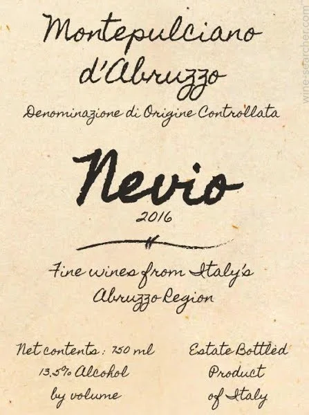 Nevio Montepulciano d'Abruzzo DOC, - Image 2