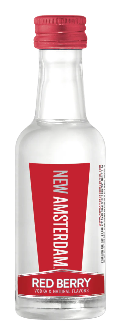 NEW AMSTERDAM RED BERRY PL 50ML SLEEVE (10 BOTTLES)