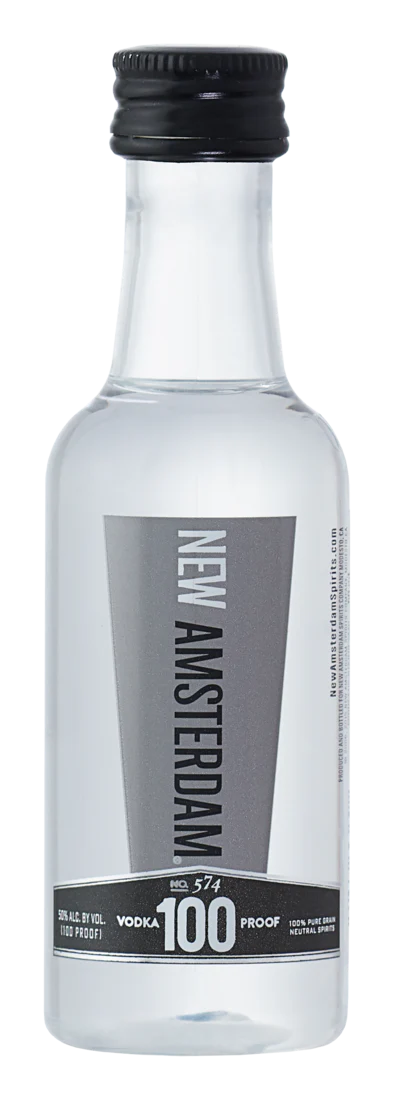NEW AMSTERDAM VODKA-100 PL 50ML SLEEVE (10 BOTTLES)