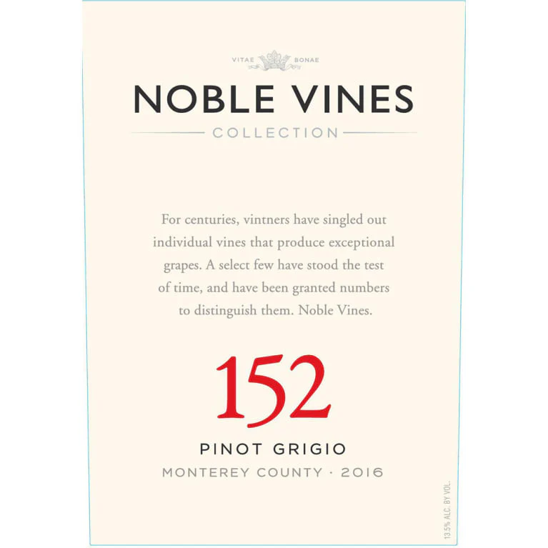 Noble Vines 152 Pinot Grigio - Image 2
