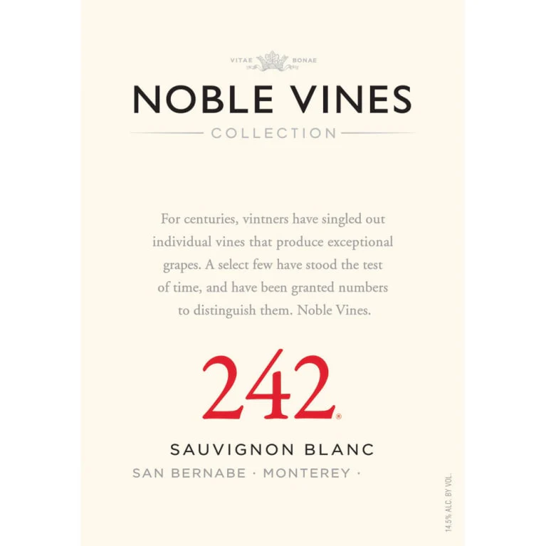 Noble Vines 242 Sauvignon Blanc - Image 2