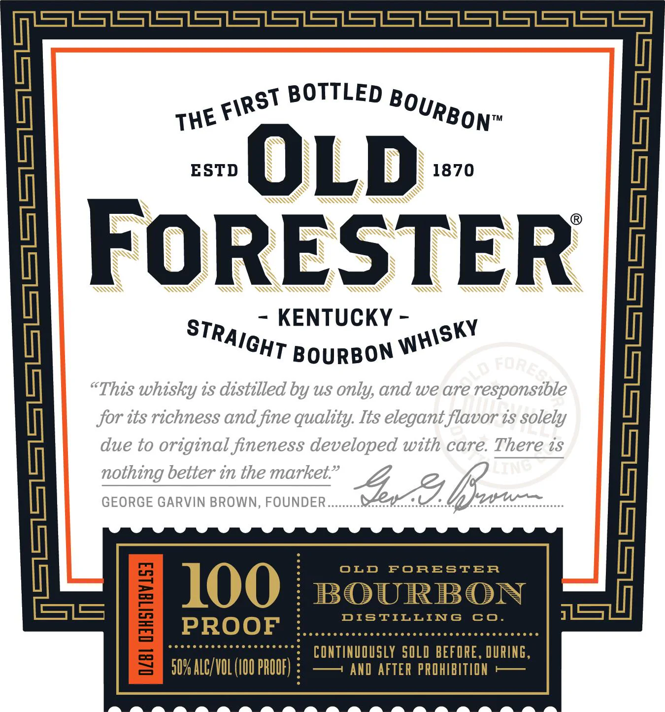 OLD FORESTER 100 1750ML - Image 2