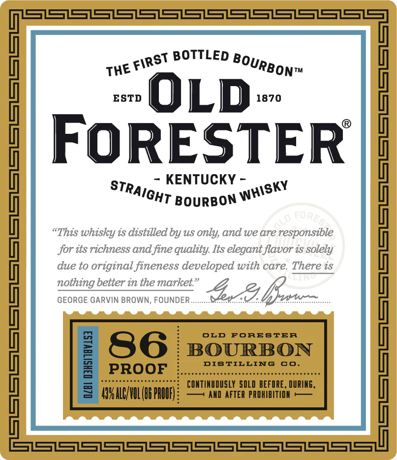OLD FORESTER 86 PL 375ML - Image 2