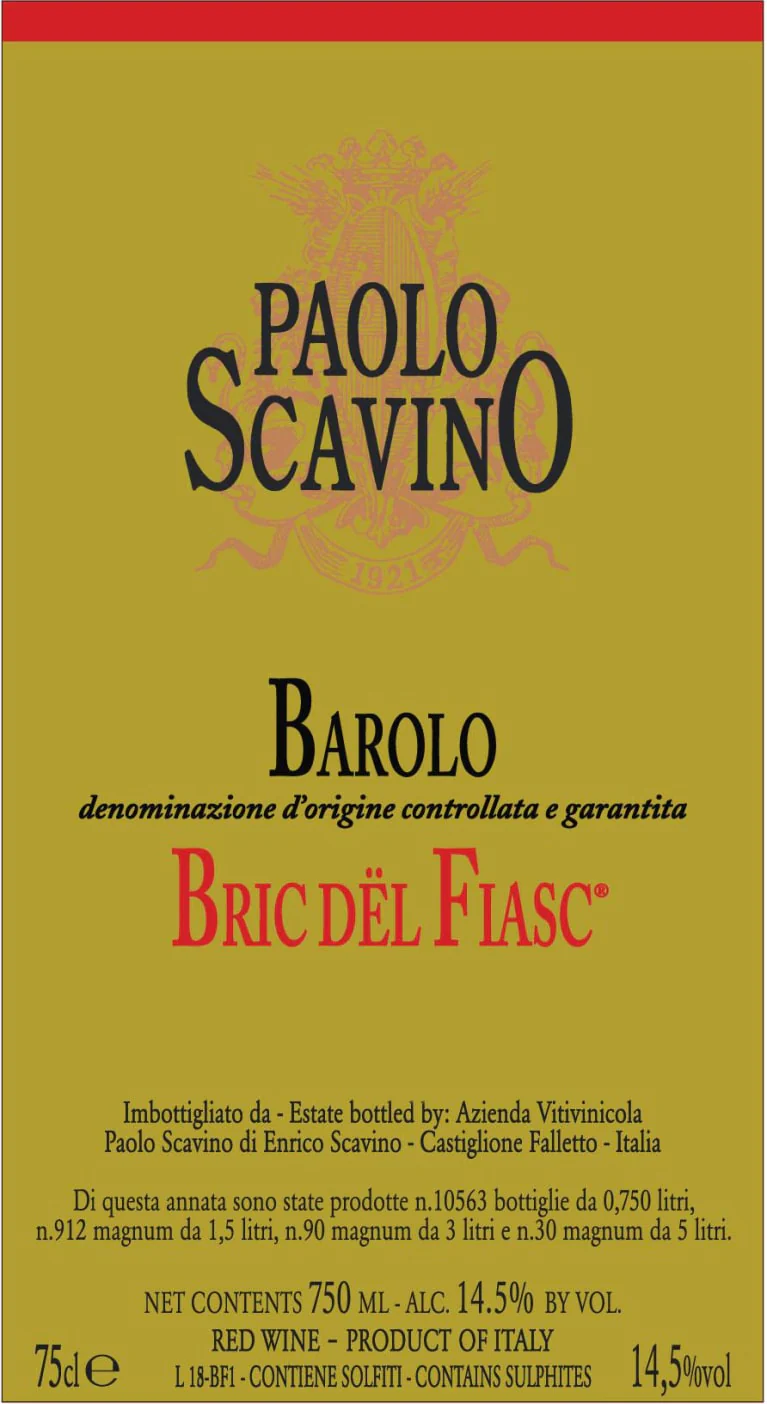 Paolo Scavino Barolo Bric del Fiasc DOCG - Image 2