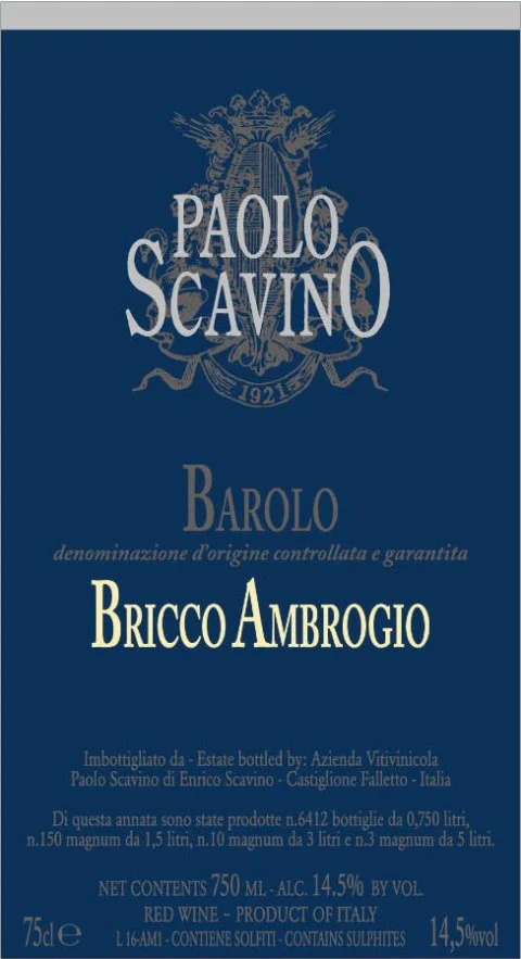 Paolo Scavino Barolo Bricco Ambrogio - Image 2