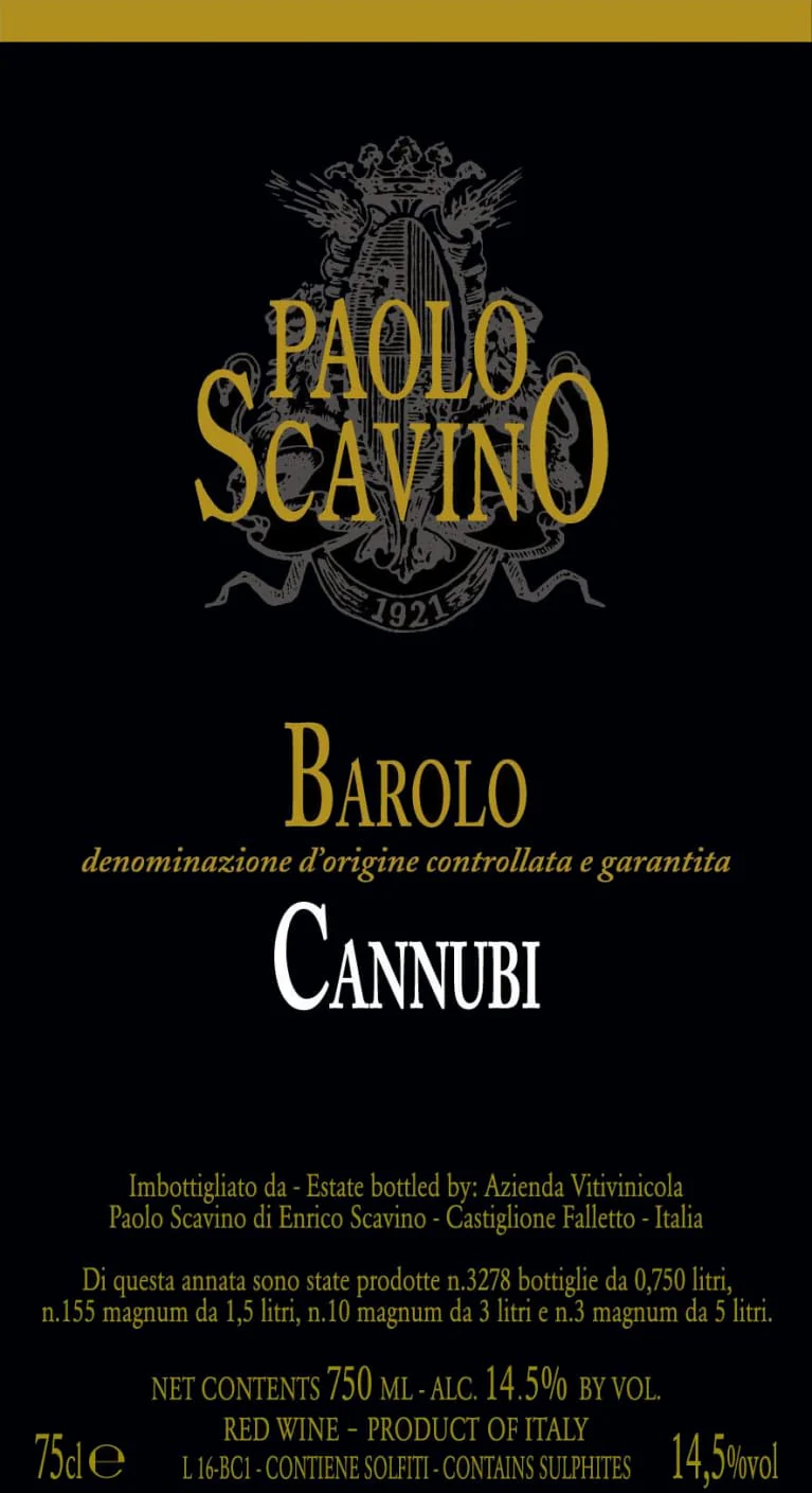 Paolo Scavino Barolo Cannubi - Image 2