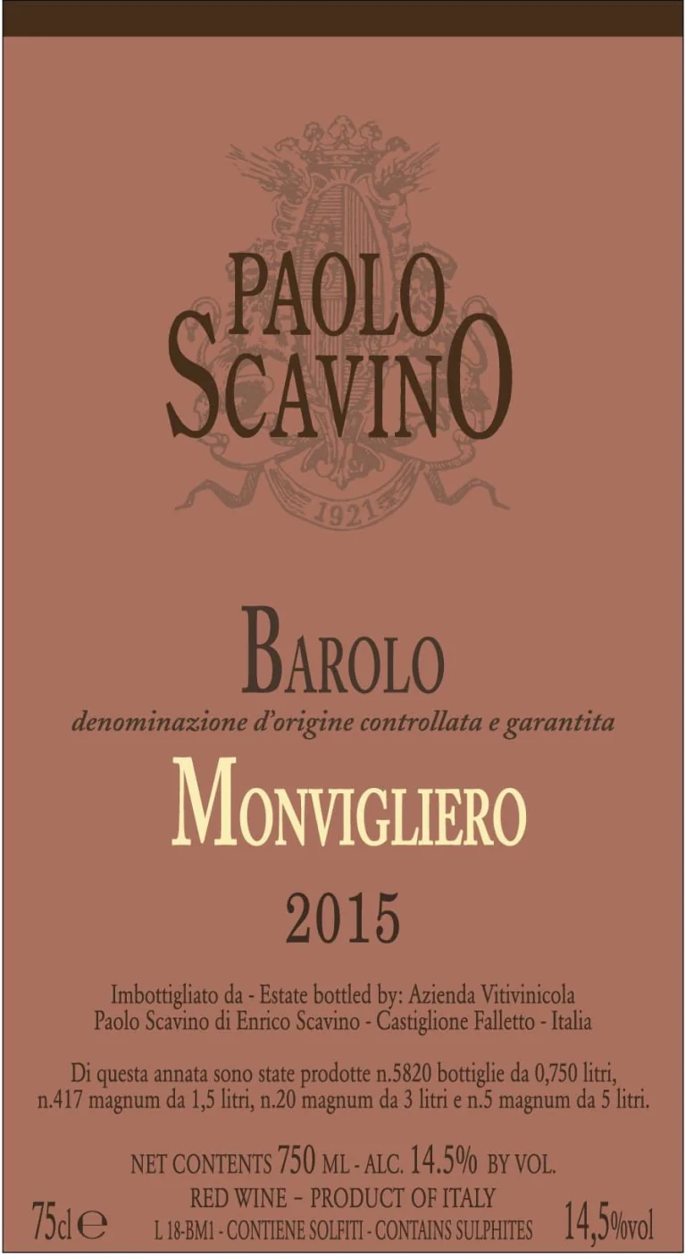 Paolo Scavino Barolo Monvigliero - Image 2