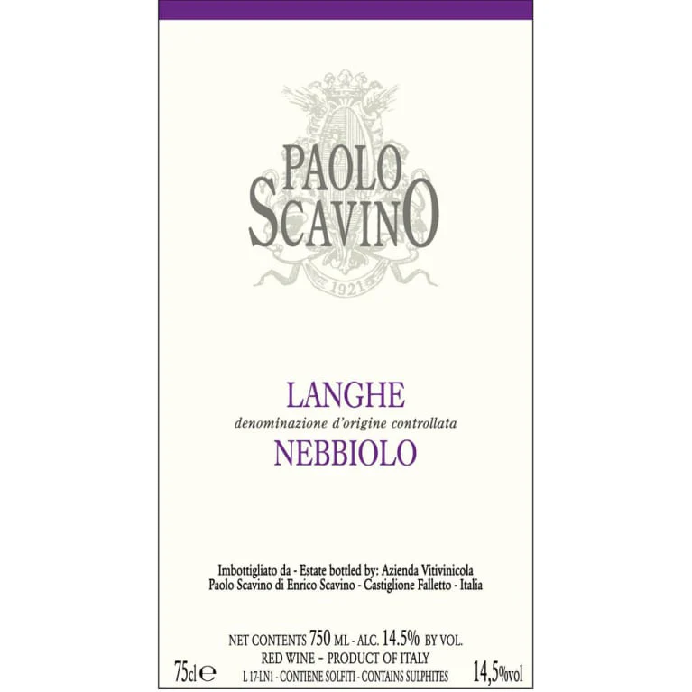Paolo Scavino Langhe Nebbiolo - Image 2