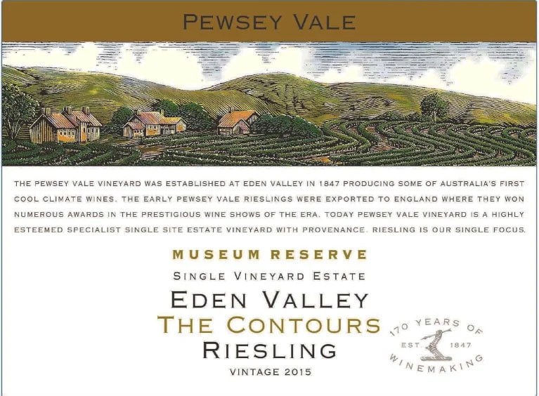 PewsEy Vale The Contours (Museum Reserve) Riesling - Image 2