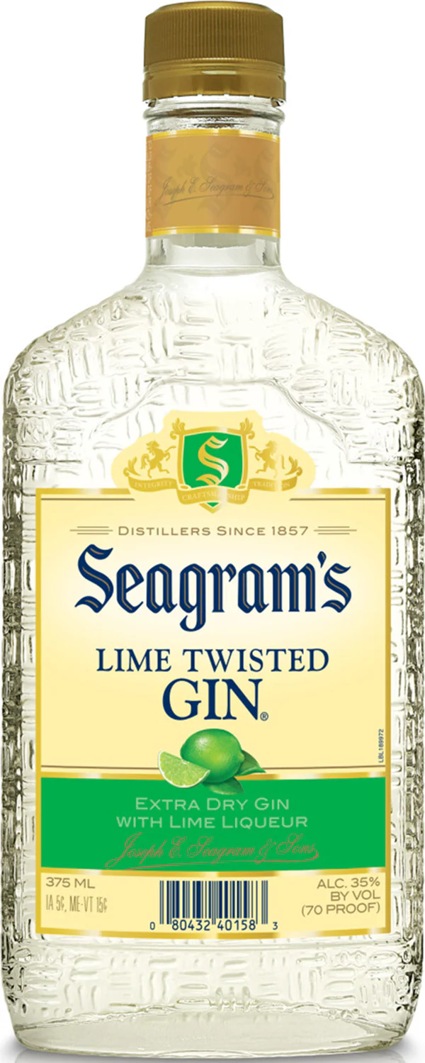 SEAGRAM'S LIME TWISTED GIN 375ML