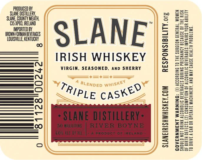 SLANE IRISH WHISKEY PL 50ML SLEEVE (10 BOTTLES) - Image 2