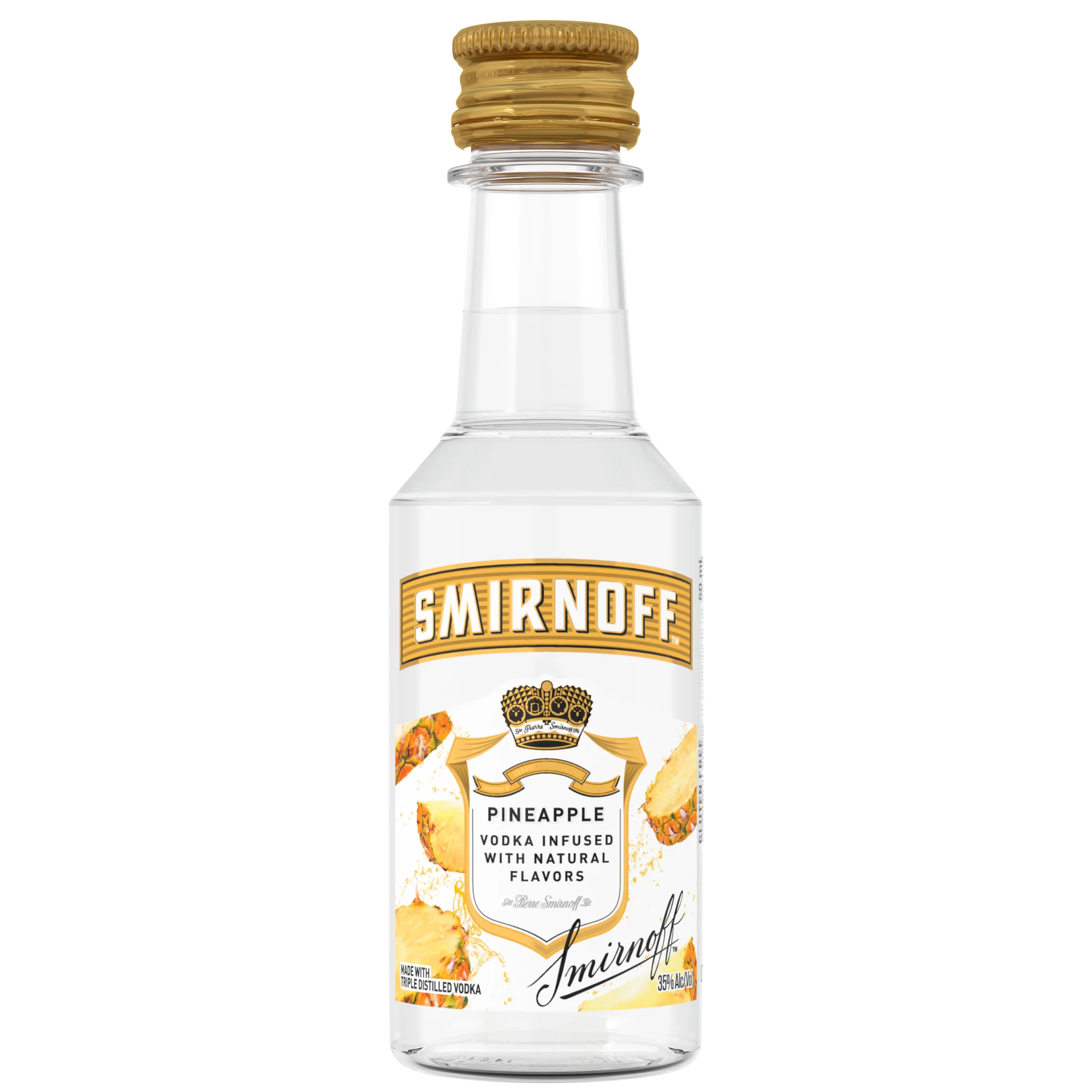 SMIRNOFF PINEAPPLE 50ML SLEEVE (10 BOTTLES)