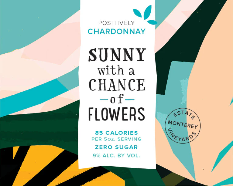 Sunny With A Chance of Flowers Chardonnay - Image 2