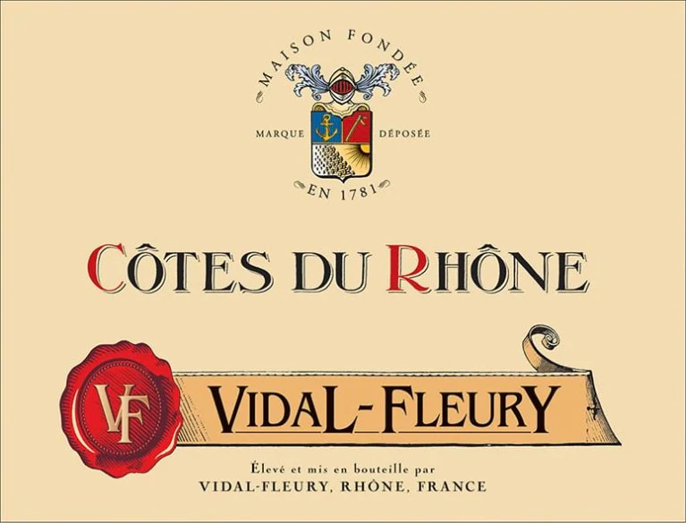 VIDAL FLEURY COTE DU RHONE RED - Image 2