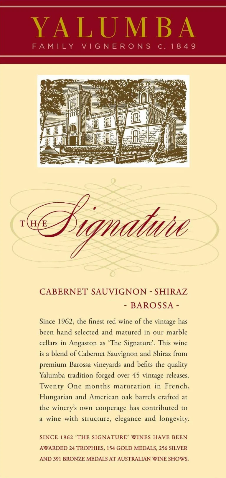 Yalumba Cabernet/Shiraz The Signature - Image 2