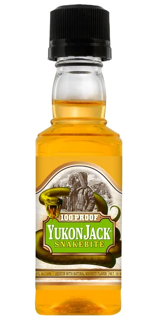 YUKON JACK SNAKEBITE PL 50ML SLEEVE (10 BOTTLES)