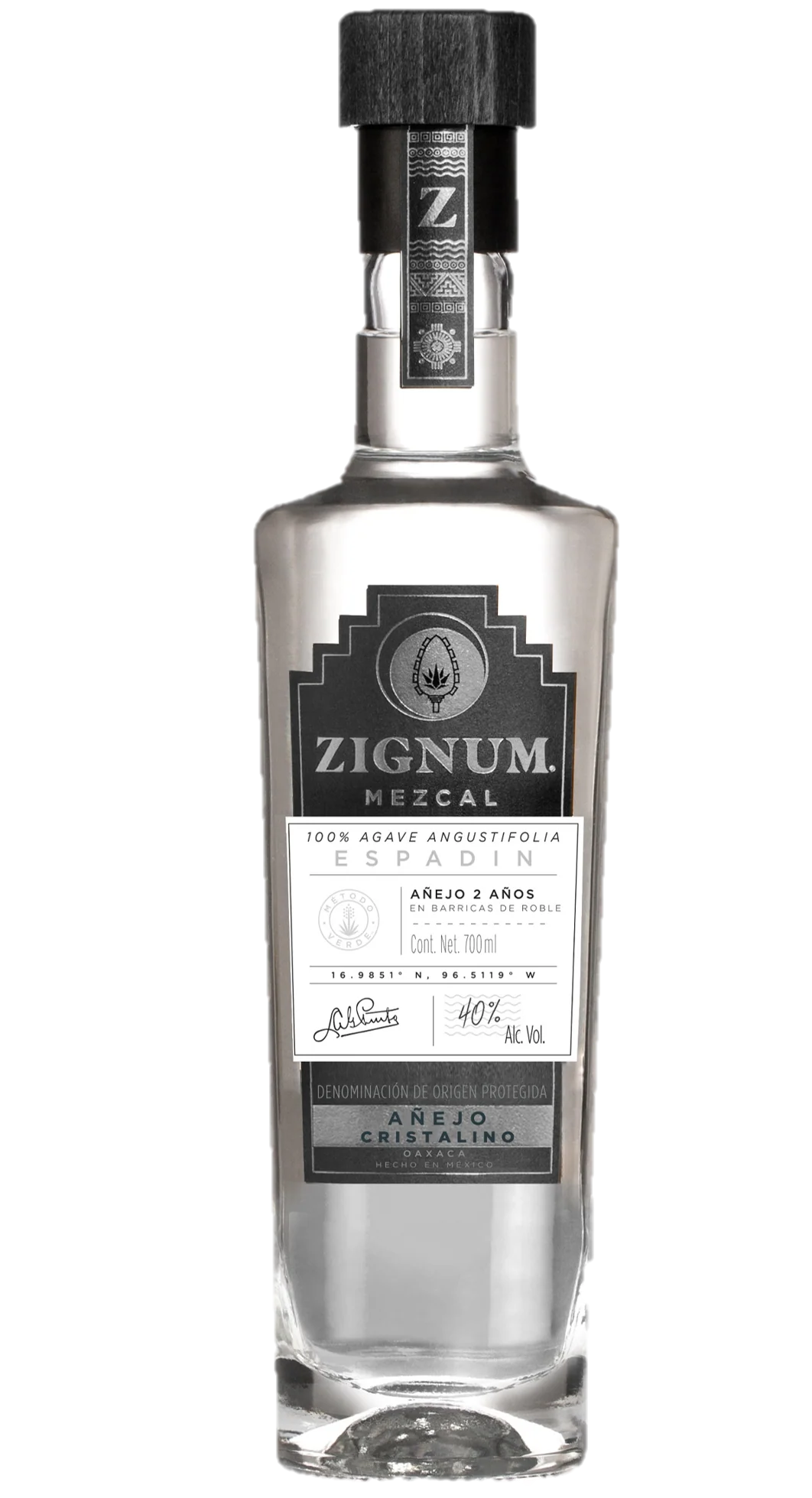 ZIGNUM MEZCAL ANEJO CRISTALINO